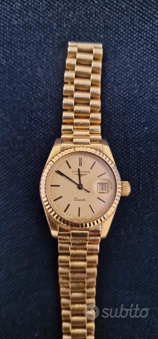 longines day date quartz oro Abbigliamento e Accessori In