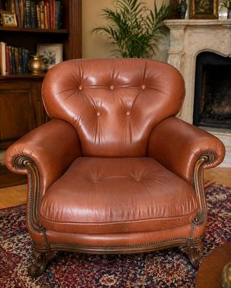 Poltrona stile Chesterfield