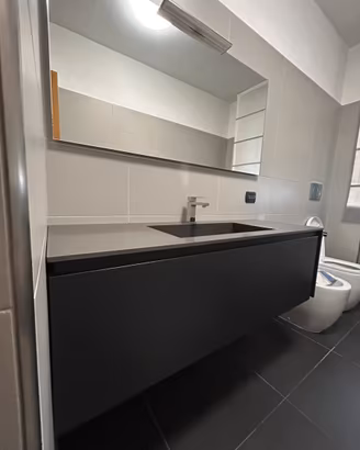 Mobile bagno di design in quarzo Marengo