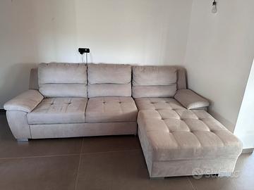 Divano cn penisola letto 3 posti maxi
