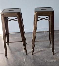 Sgabelli un metallo h 80 cm