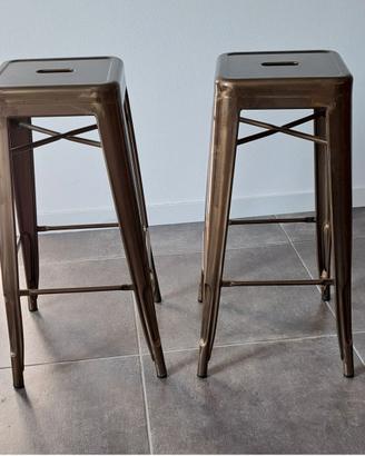 Sgabelli un metallo h 80 cm