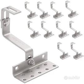 10 staffe fissaggio fotovoltaico