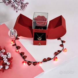 Set Scatola Rosa-Collana per San Valentino 