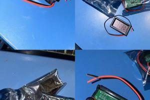 VOLTOMETRO A INCASSO QUADRATO PER TENSIONE AUTO 12