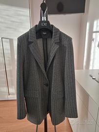 Tailleur pantalone spinato grigio 