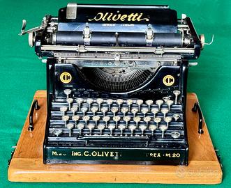 Olivetti M20 rara PRIMA SERIE 1923 con coperchio