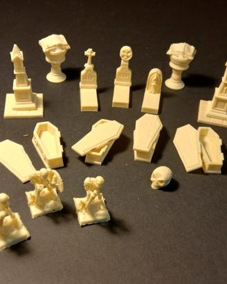 Terrain wargame set x 15 accessories Graveyard 