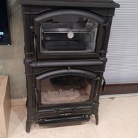 Stufa a legna in ghisa con forno Isotta nordica