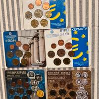 Divisionali monete euro grecia 2002-03-04-05-06