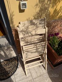 Sedie in legno da esterno