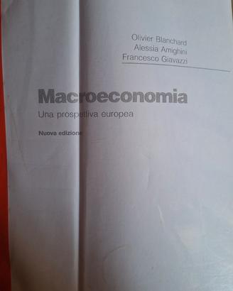Macroeconomia. Una prospettiva europea Blanchard