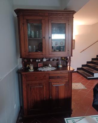 credenza napoletana con alzatina