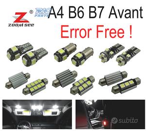 KIT 23 LAMPADE LED INTERNE AUDI A4 S4 RS4 B6 B7 QU