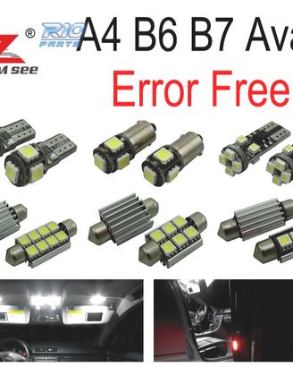 KIT 23 LAMPADE LED INTERNE AUDI A4 S4 RS4 B6 B7 QU