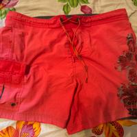 Costume mare uomo calvin klein m rosso corallo