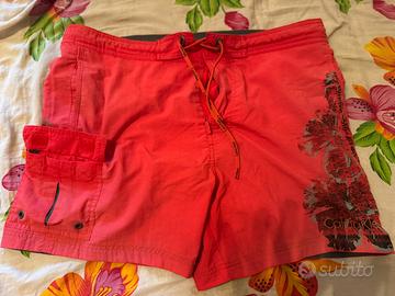 Costume mare uomo calvin klein m rosso corallo
