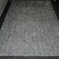 Tappeto grigio a pelo lungo 160x230