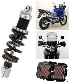 Honda Transalp barre motore bauletto plexi scarico