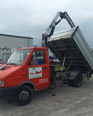 IVECO Daily 3510 Gru PM + Cestello Ribaltabile Tri