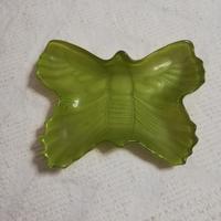 Piattino Portaoggetti Farfalla Verde Vintage 