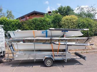 Rimorchio Trailer Custom per 2 49er con box Alu