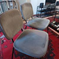 SEDIE ELEGANTI IN VELLUTO LISCIO PARI AL NUOVO