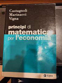 Principi matematica per economia. Ed Egea
