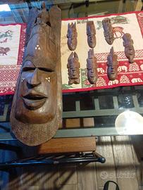 maschere in legno