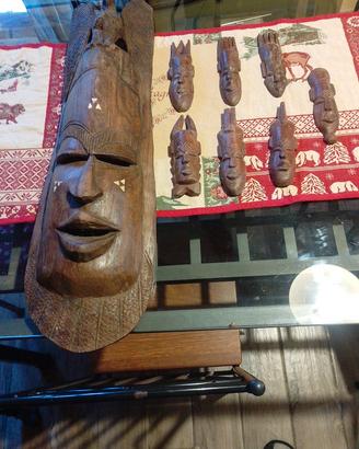 maschere in legno