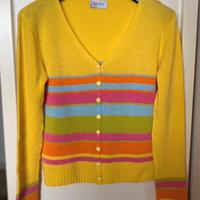 Cardigan colorato scollo V