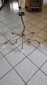 Lampadario ferro battuto "artigianato Fiorentino"