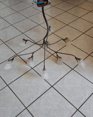 Lampadario ferro battuto "artigianato Fiorentino"