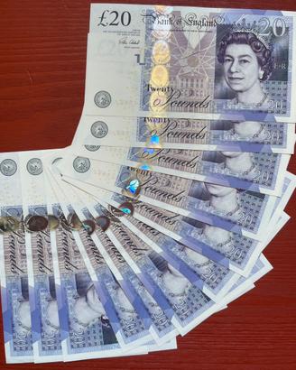 Regno Unito 🇬🇧 12 banconote 20 sterline Elisabetta