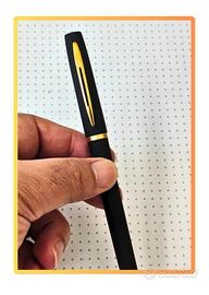 5 Penne Gel Nere e Dorate eleganti