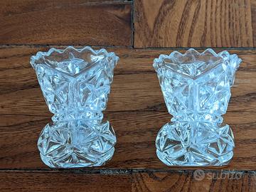 Porta uova/vasetti per fiori in vetro 