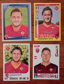 lotto 4 figurine Panini Francesco Totti Roma