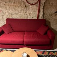 Divano letto bordeaux
