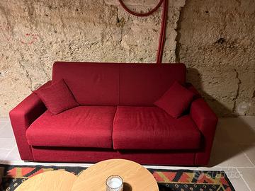 Divano letto bordeaux