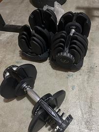 manubri regolabili Max 40 kg l’uno
