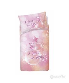 Set Copripiumone Bassetti per lettino bimba