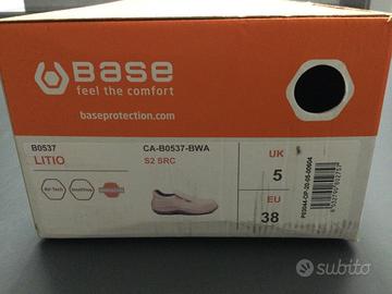 Scarpa antinfortunistica Base modello litio bianca