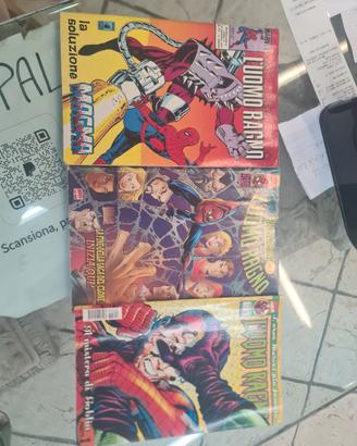tre fumetti spiderman anni 80
