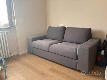 Divano Ikea VIMLE braccioli larghi grigio scuro