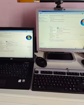 Notebook HP nx7400 4GB SSD 256GB + Monitor HP 17"