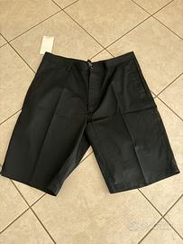 pantaloncini eleganti uomo nero