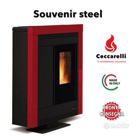 STUFA A PELLET NORDICA SOUVENIR STEEL CANALIZZATA