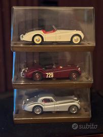 Set 3 Modellini Brumm Jaguar XK120 1:43 in Teca