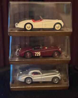 Set 3 Modellini Brumm Jaguar XK120 1:43 in Teca