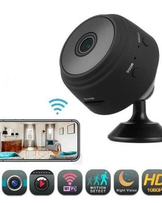 Telecamera Tondo IP Batteria Integrata Mini Wifi 1